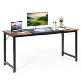 63 Inch Modern Splice Computer Desk with Heavy Duty Steel Frame