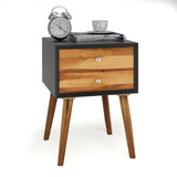 Nightstand Wooden End Table Bedside Table