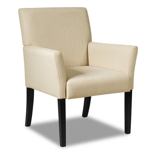 Executive Guest Chair Reception Waiting Room Arm Chair-Beige