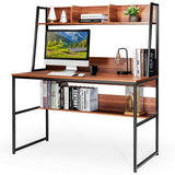 47-Inch Computer Desk Writing Study Table Workstation-Coffee