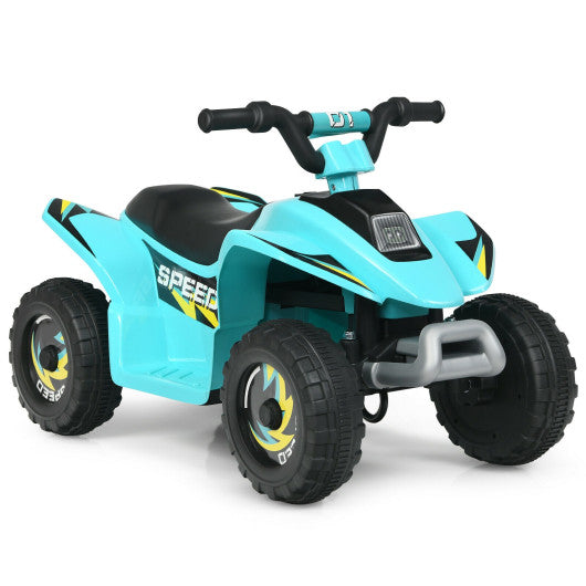 6V Kids Electric ATV 4 Wheels Ride-On Toy -Blue