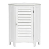 Corner Storage Cabinet Free Standing Bathroom Cabinet with Shutter Door