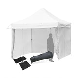 10 x 10 Feet Pop up Gazebo with 4 Height and Adjust Folding Awning-White