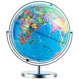 13" Illuminated World Globe 720° Rotating Map with LED Light