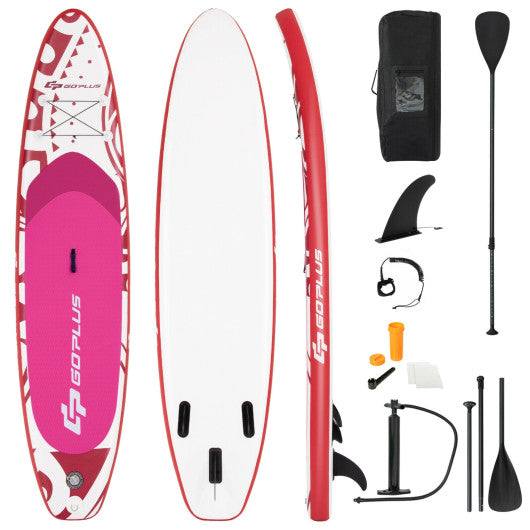 11 Feet Inflatable Adjustable Paddle Board with Carry Bag