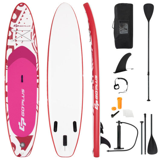 10.6 Feet Inflatable Adjustable Paddle Board with Carry Bag