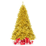 6/7.5 Feet Artificial Tinsel Christmas Tree Hinged with Foldable Stand-7.5 ft