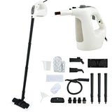 1400W Multipurpose Pressurized Steam Cleaner With 17 Pieces Accessories-Gray