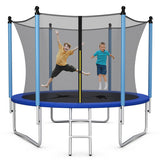 14 Feet Jumping Exercise Recreational Bounce Trampoline with Safety Net