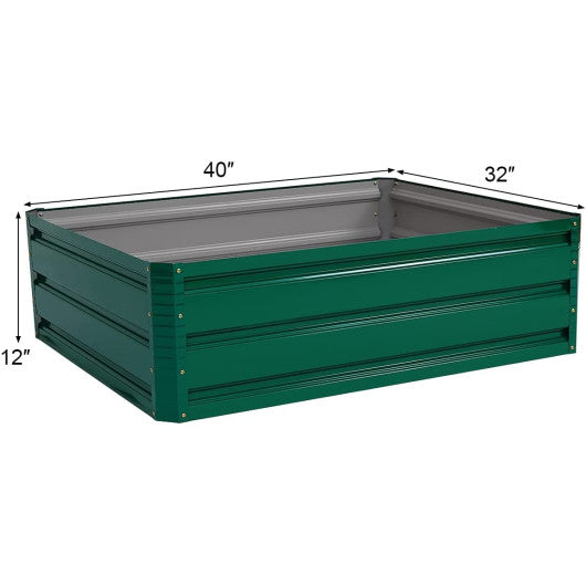 40 Inch x 32 Inch Patio Raised Garden Bed for Vegetable Flower Planting