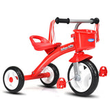 Kids Tricycle Rider with Adjustable Seat-Red