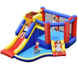 Kids Inflatable Bouncy Castle with Double Slides without Air Blower