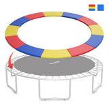 8 Feet Trampoline Spring Safety Cover without Holes-Multicolor