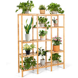 Multifunctional Bamboo Shelf Storage Organizer Rack