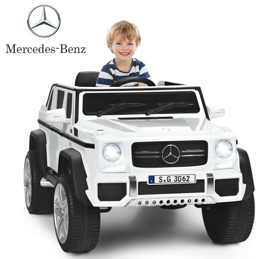 12V Licensed Mercedes-Benz Kids Ride On Car-White