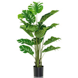 5 Feet Artificial Tree Faux Monstera Deliciosa Plant for Home Indoor and Outdoor