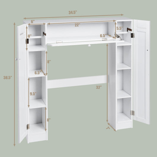 Wooden over the Toilet Storage Cabinet