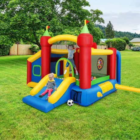 Inflatable Bounce House Kids Slide Jumping Castle without Blower