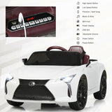 Kids Ride Lexus LC500 Licensed Remote Control Electric Vehicle-White