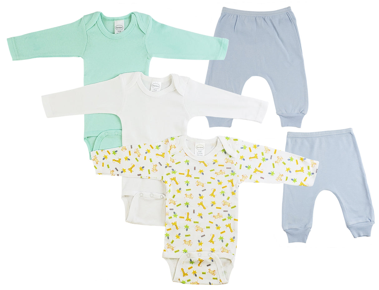 Infant Boys Long Sleeve One Piece and Joggers