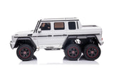 24V 6x6 Mercedes Benz G63 6 Wheels 1 Seater Ride on Car with Parental Remote Control for 3-8 Years - Dti Direct USA