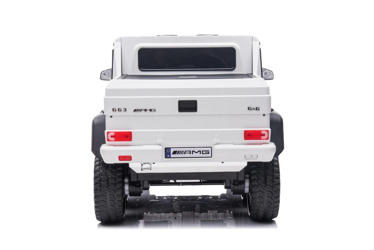 24V 6x6 Mercedes Benz G63 6 Wheels 1 Seater Ride on Car with Parental Remote Control for 3-8 Years - Dti Direct USA