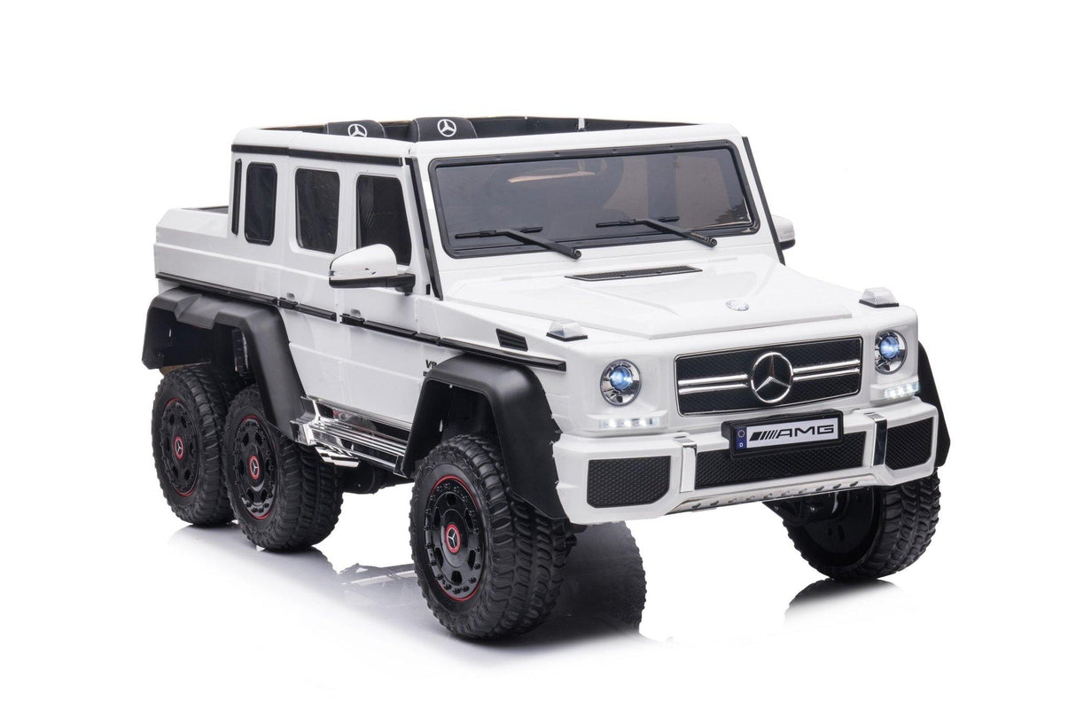 24V 6x6 Mercedes Benz G63 6 Wheels 1 Seater Ride on Car with Parental Remote Control for 3-8 Years - Dti Direct USA