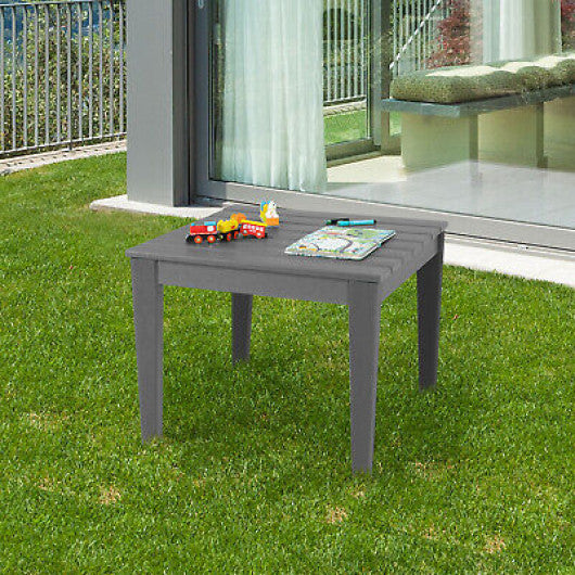 25.5 Inch Square Kids Activity Play Table-Gray