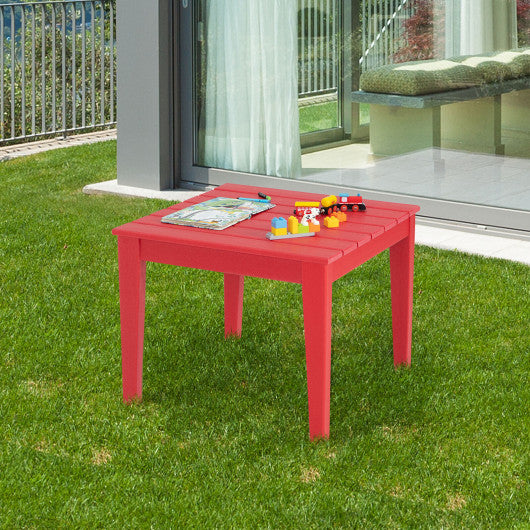 25.5 Inch Square Kids Activity Play Table-Red