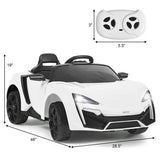 12V 2.4G RC Electric Vehicle with Lights-White