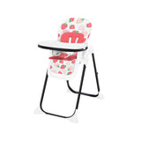 Baby High Chair Folding Feeding Chair with Multiple Recline and Height Positions-Red