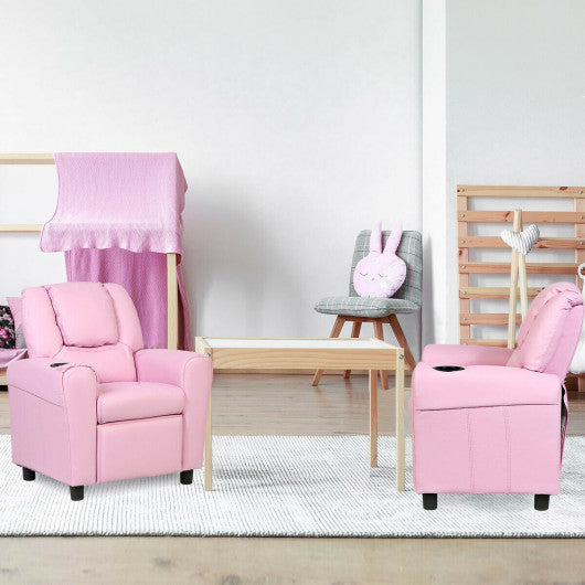 Kids Recliner Armchair Sofa-Pink