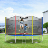 14 Feet Trampoline with Safety Enclosure Net and Ladder Outdoor for Kids Adults