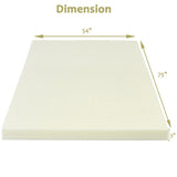 3-Inch Bed Mattress Topper Air Cotton for All Night’s Comfy Soft Mattress Pad-Full Size