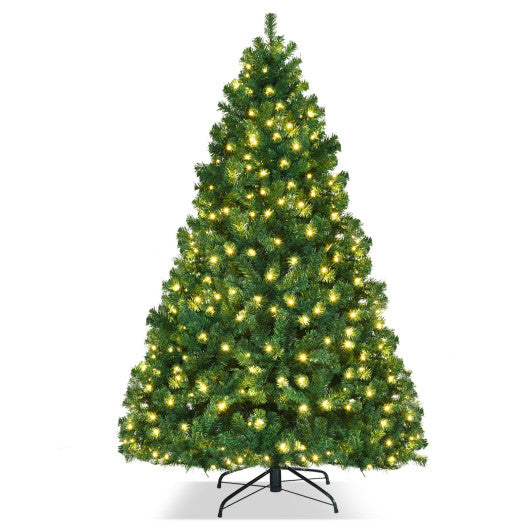 7 Feet PVC Artificial Christmas Tree with LED Lights
