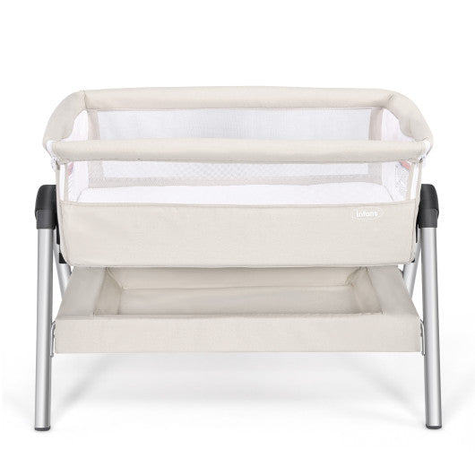 Portable Baby Bedside Sleeper with Adjustable Heights and Angle