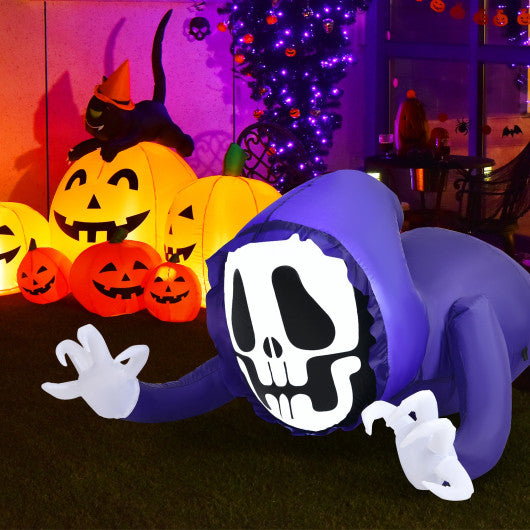 4 Feet Halloween Inflatable Ghost with Built-in LED Lights