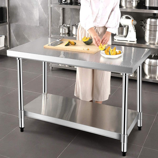 24 x 36 Inch Stainless Steel Commercial Kitchen Food Prep Table
