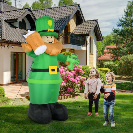 Patrick€™s Day Inflatable Leprechaun for for Yard and Lawn-8 ft
