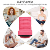 5-Position Folding Floor Gaming Chair-Pink