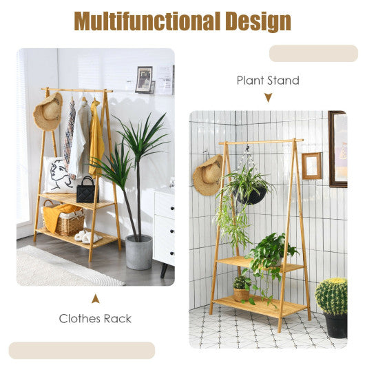 Bamboo stand for clothes hot sale