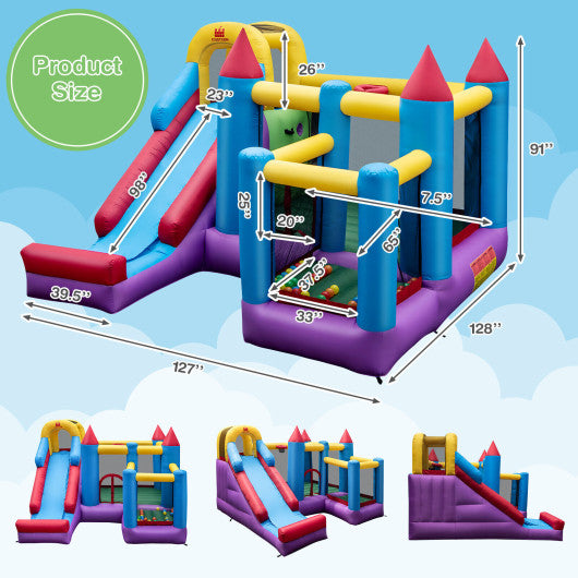 5-in-1 Inflatable Bounce Castle without Blower