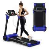 2.25 HP Electric Motorized Folding Running Treadmill Machine with LED Display-Navy