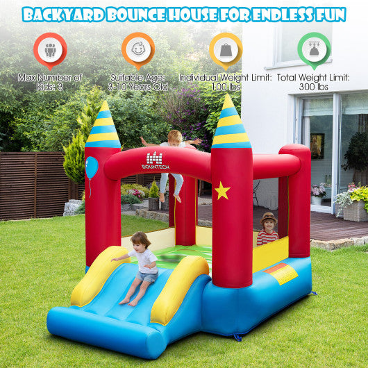 Inflatable Kids Bounce Castle with 480W Blower