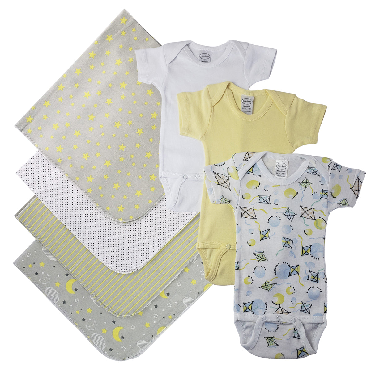 Unisex Baby 7 Pc Layette Sets