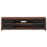 TV Stand Entertainment Center for TV's up to 65 Inch with Adjustable Shelves-Brown