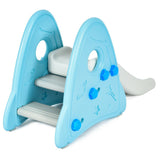 Freestanding Baby Slide Indoor First Play Climber Slide Set for Boys Girls -Blue