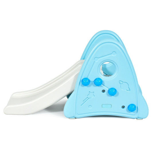 Freestanding Baby Slide Indoor First Play Climber Slide Set for Boys Girls -Blue