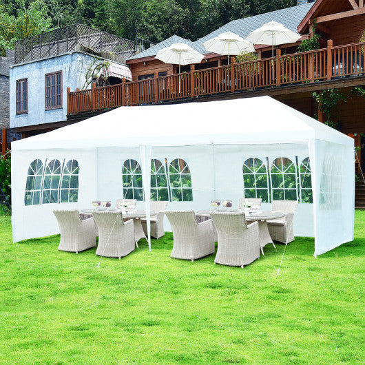 10 x 20 Feet Outdoor Party Wedding Canopy Tent with Removable Walls and Carry Bag