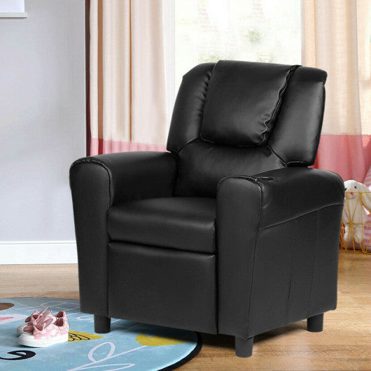 Kids Recliner Armchair Sofa-Black